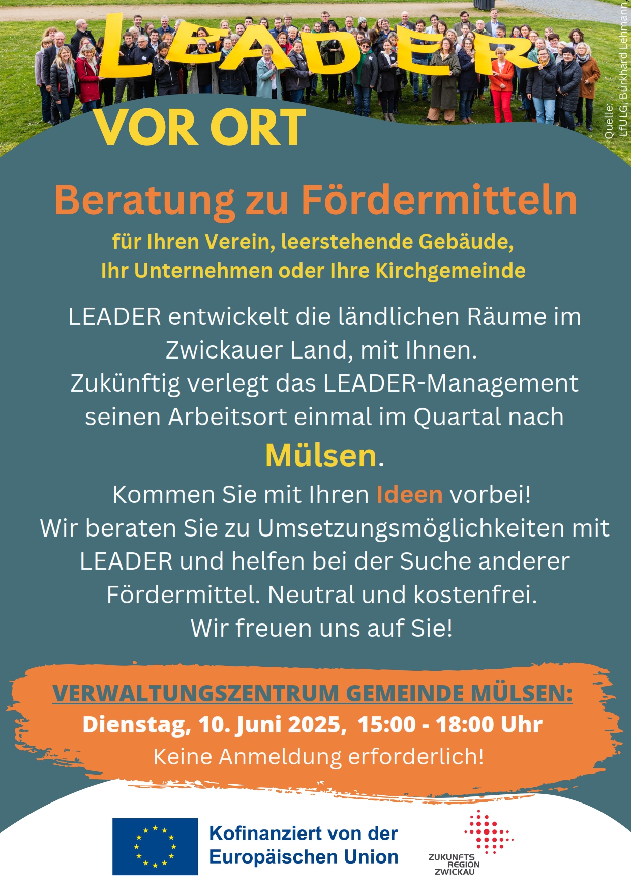 Plakat Leader vor Ort